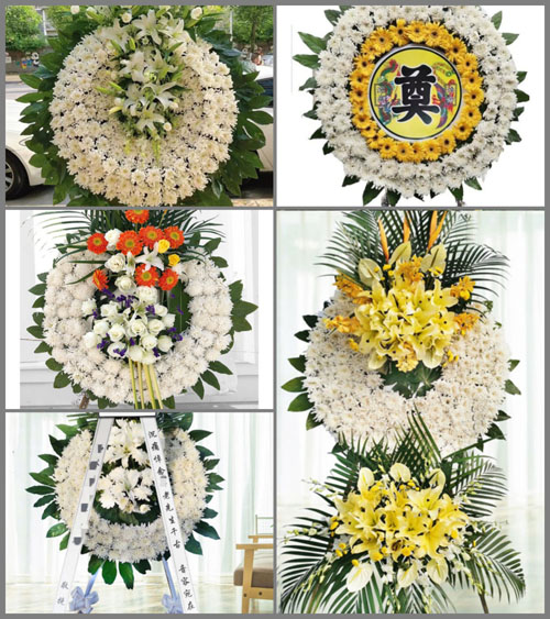 湖北孝感市应城市陈河镇余咀村花圈速递